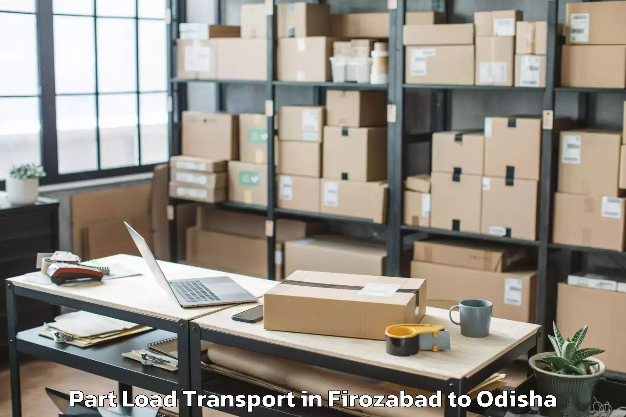 Firozabad to Baliapal Part Load Transport